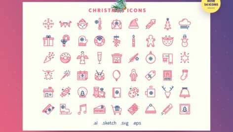 آیکون های جشن کریسمس | Festive Christmas Icons
