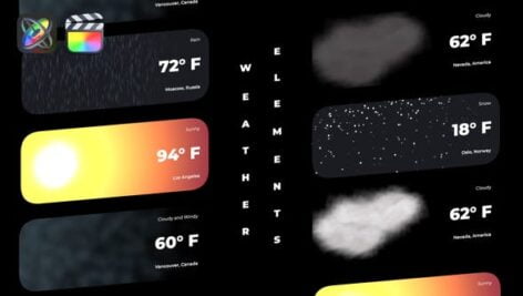 اپل موشن عناصر آب و هوا