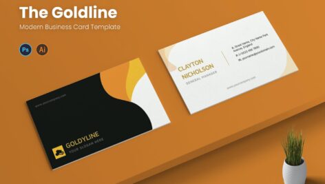 کارت ویزیت طلایی | Goldyline Business Card