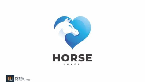 لوگو عشق اسب | Horse Lover Logo