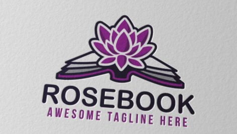 لوگوی کتاب رز | Rosebook Logo