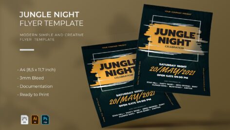 تراکت جنگل تاریک | Jungle Night Flyer