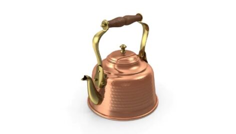 مدل ۳بعدی کتری مسی | Copper Tea Kettle 3D