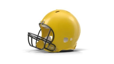مدل ۳بعدی کلاه ایمنی فوتبال (راگبی) | Football Helmet 3D