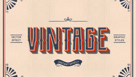 استایل وینتیج قدیمی | Vintage Text Style
