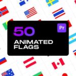 پروژه پریمیر پرچم های متحرک