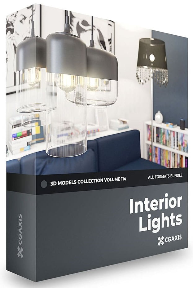 دانلود مدل سه بعدی چراغ CGAxis 114 Interior Lights 3D Models Collection