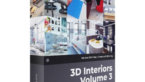 دانلود مدل سه بعدی طراحی داخلی CGAxis 3D Interiors Collection Volume 3
