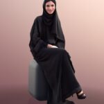 دانلود مدل تری دی مکس زن با حجاب چادر | Woman Wearing Hijab Scanned 3D Model