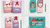 دانلود وکتور تراکت و پوستر با طرح های عاشقانه | Valentines Day Flyer And Poster