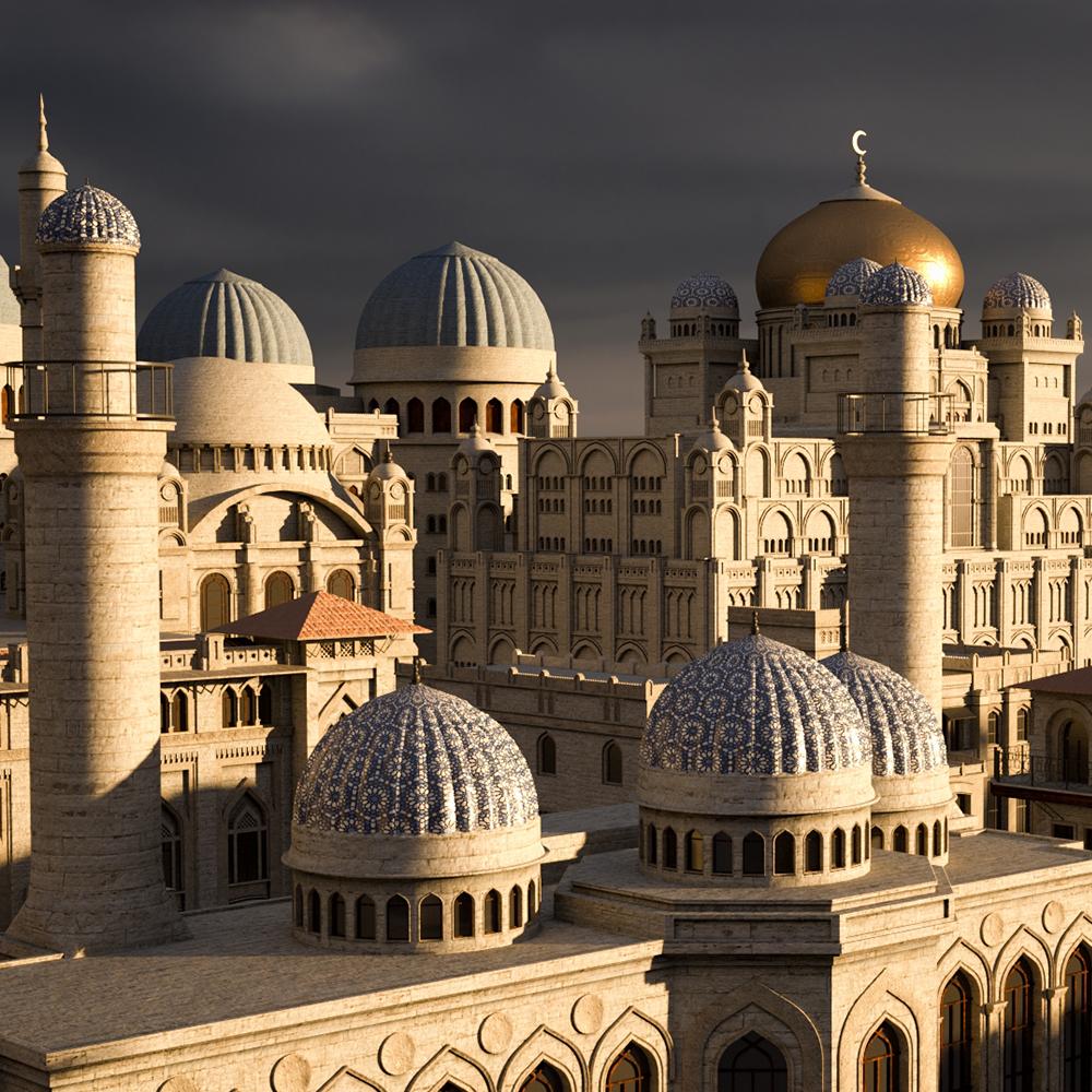 دانلود مدل سه بعدی محیط خاور میانه | Kitbash3D Middle East