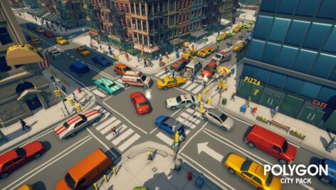 دانلود مدل سه بعدی المان های شهری | LOW POLY CITY PACK