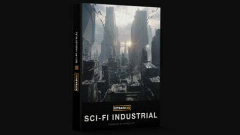 دانلود مجموعه مدل سه بعدی اجزای صنعتی | Kitbash3D Sci-Fi Industrial