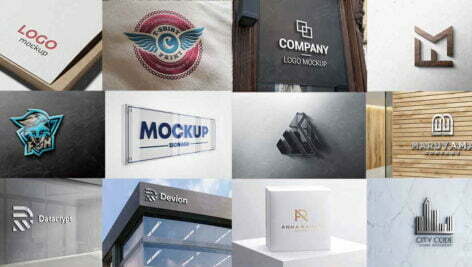 دانلود مجموعه موکاپ لوگو |۲۰۲۱ Logo Mockups Collection