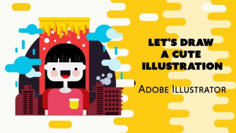 دانلود آموزش ایجاد یک طرح بامزه در ادوبی ایلوستریتور | Create A Cute Flat Design Illustration
