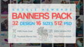 دانلود مجموعه بنر، استند و رول آپ - CreativeMarket Banners Pack