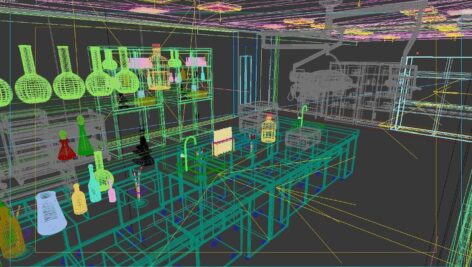 دانلود مدل سه بعدی تجهیزات آزمایشگاه | Lab Equipment Set