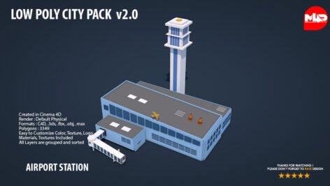 دانلود مدل سه بعدی فضای شهری | City Pack