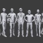 دانلود مدل سه بعدی انسان | Complete Lowpoly People Pack Vol 1