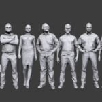 دانلود مدل سه بعدی انسان | Complete Lowpoly People Pack Vol 1