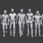 دانلود مدل سه بعدی انسان | Complete Lowpoly People Pack Vol 1