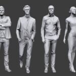 دانلود مدل سه بعدی انسان | Complete Lowpoly People Pack Vol 1