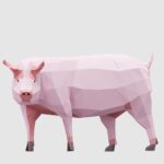 دانلود مجموعه مدل سه بعدی حیوانات مزرعه | Low Poly