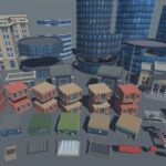 دانلود مدل سه بعدی المان های شهری | LOW POLY CITY PACK