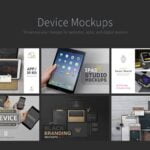 دانلود مجموعه موکاپ ست اداری و دستگاه های دیجیتالی | CreativeMarket All Mockups Bundle