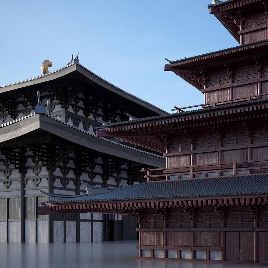 دانلود مدل سه بعدی محیط بناهای ژاپنی | Kitbash3D Edo Japan