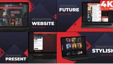 پروژه افترافکت تبلیغات لپ تاپ در وب سایت | Original Website Laptop Promo