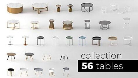 دانلود مجموعه سه بعدی میز | Tables Collection 3D Models