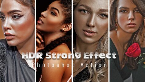 اکشن فتوشاپ HDR Strong Effect Photoshop Action