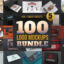 دانلود مجموعه 100 موکاپ لوگو 100Logo Mockups Bundle Vol.5