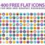 دانلود 400 آیکون فلت برای وب و طراحی گرافیک Flat Icons For Web & Graphic Designers