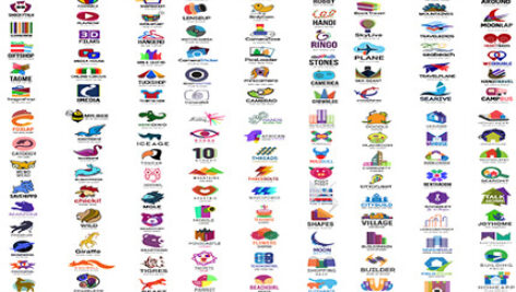 مجموعه ۱۰۵۰ لوگوی متنوع ۱۰۵۰Logos Template Kit