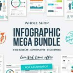 دانلود مگا پک المان نمودارهای اینفوگرافیگی Infographic Mega Bundle
