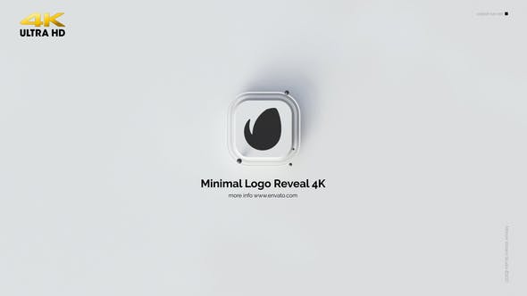 پروژه پریمیر نمایش لوگوی مینیمال