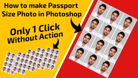 دانلود اکشن عکس‌های3*4 و گذرنامه خودکار One Click Automatic Passport Size Photos Action