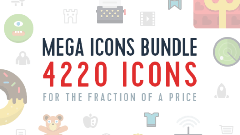 دانلود بسته مگا آیکون 4200 | Mega Icons Bundle with 4200
