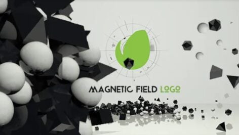 پروژه افترافکت لوگوی میدان مغناطیسی Magnetic Field Logo