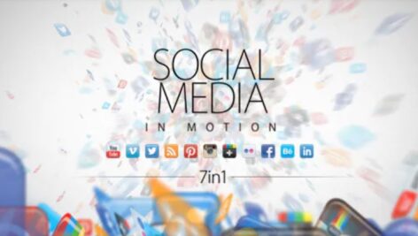 پروژه افترافکت رسانه های اجتماعی موشن Social Media in Motion