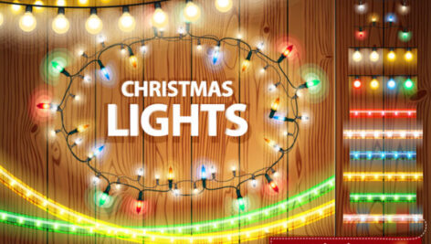 ست تزیینات چراغ های کریسمس Christmas Lights Decorations Set