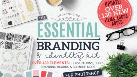 دانلود مجموعه کیت برندینگ برای فتوشاپ Essential branding kit for Photoshop