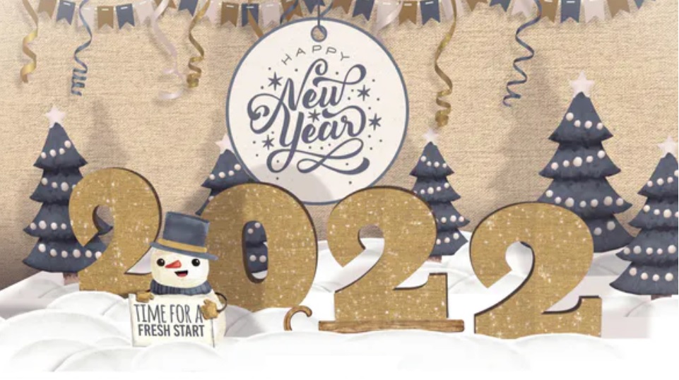 پروژه افترافکت کارت پاپ آپ سال نو New Year Pop Up Card 