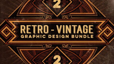 مجموعه ۵۰۰ تکسچر وینتیج و رترو Retro/Vintage Design Elements