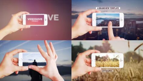 پروژه افترافکت نمایش اسلاید گوشی هوشمند Clean Smartphone Slideshow