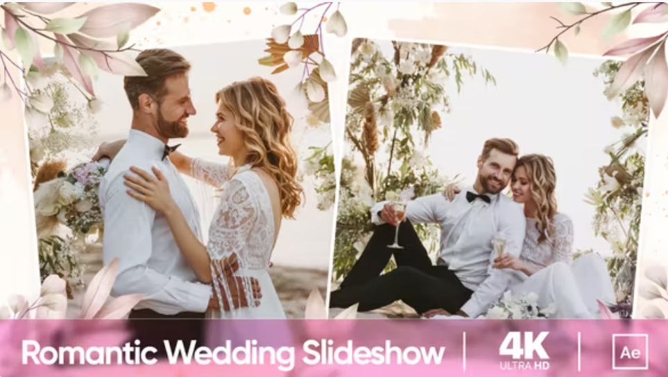 پروژه افترافکت اسلایدشو عروسی Wedding Slideshow 