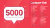 پروژه افترافکت 5000 آیکون 5000Icons Pack │ 100 Categories