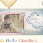 پروژه افترافکت نمایش اسلایدشو عکس کودک Baby Kids Photo Slideshow